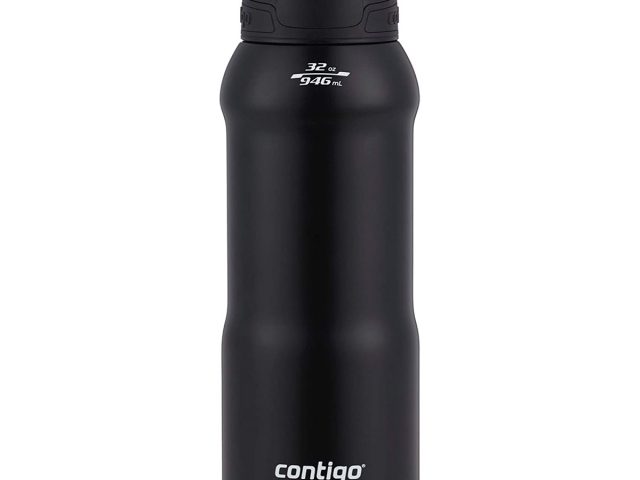  Contigo Cortland Spill-Proof Water Bottle, BPA-Free Plastic  Water Bottle with Leak-Proof Lid and Carry Handle, Dishwasher Safe,  Licorice, 24oz : Sports & Outdoors