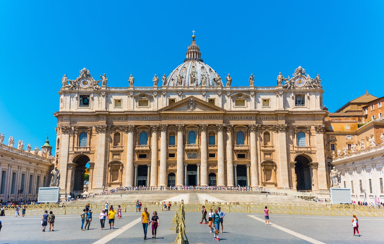 The Magnificent St Peter's Basilica In The Vatican City, Rome ...