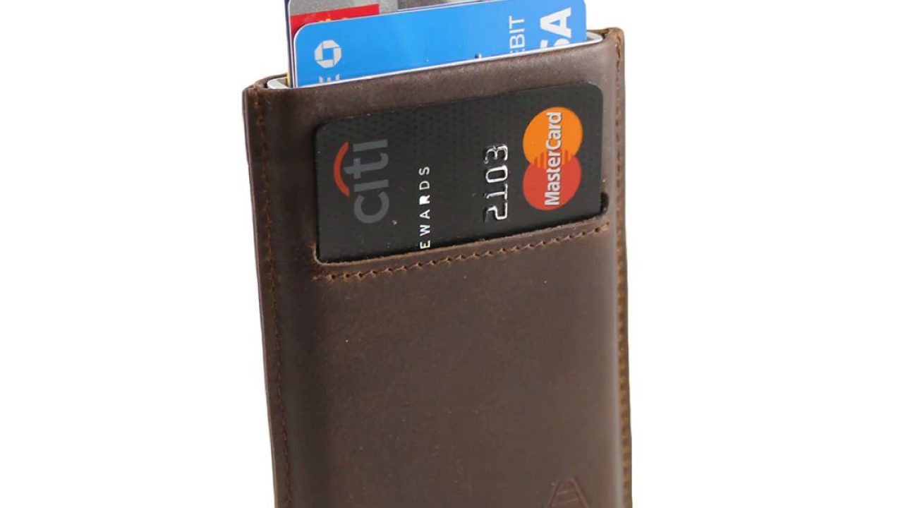 Business Card Holder / Wallet Tobacco Snakebite Brown