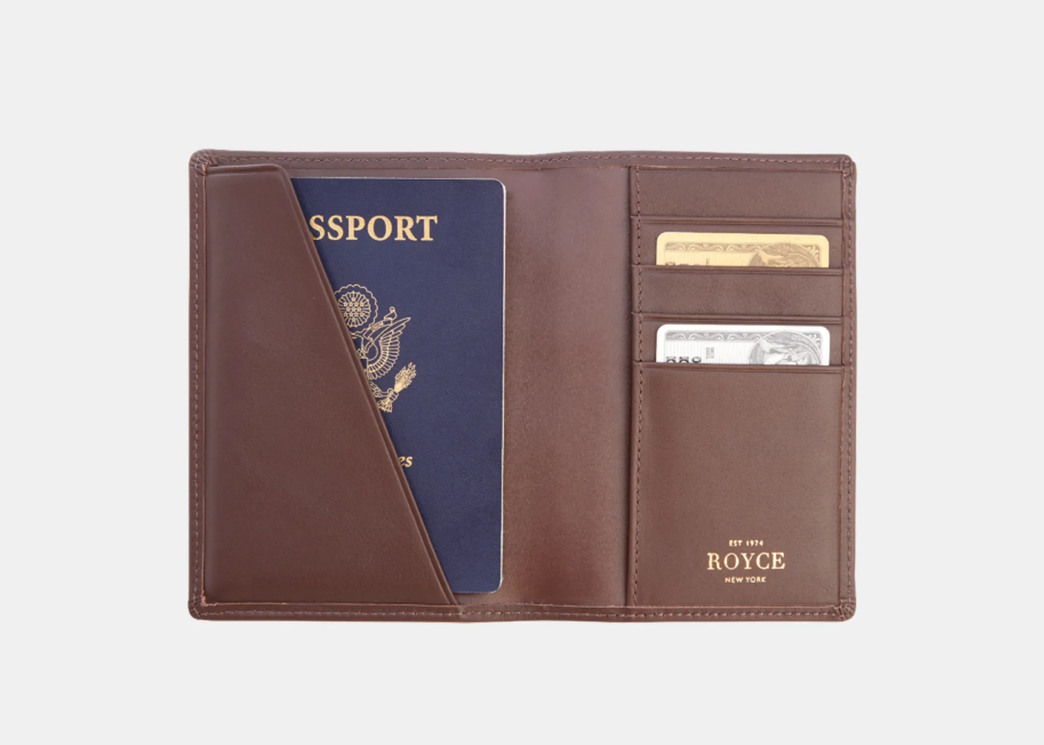 Polare Full Grain Leather Passport Holder Cover Case