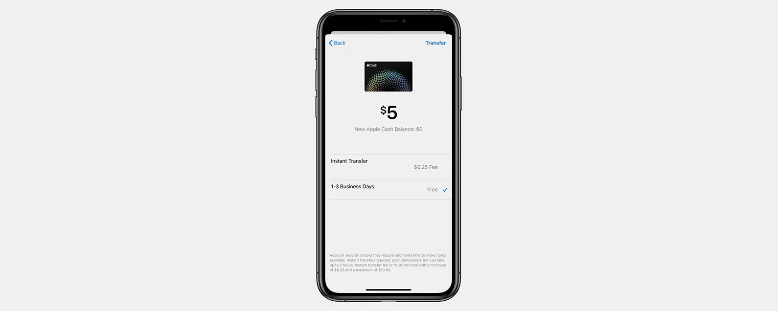 send money from apple wallet to bank